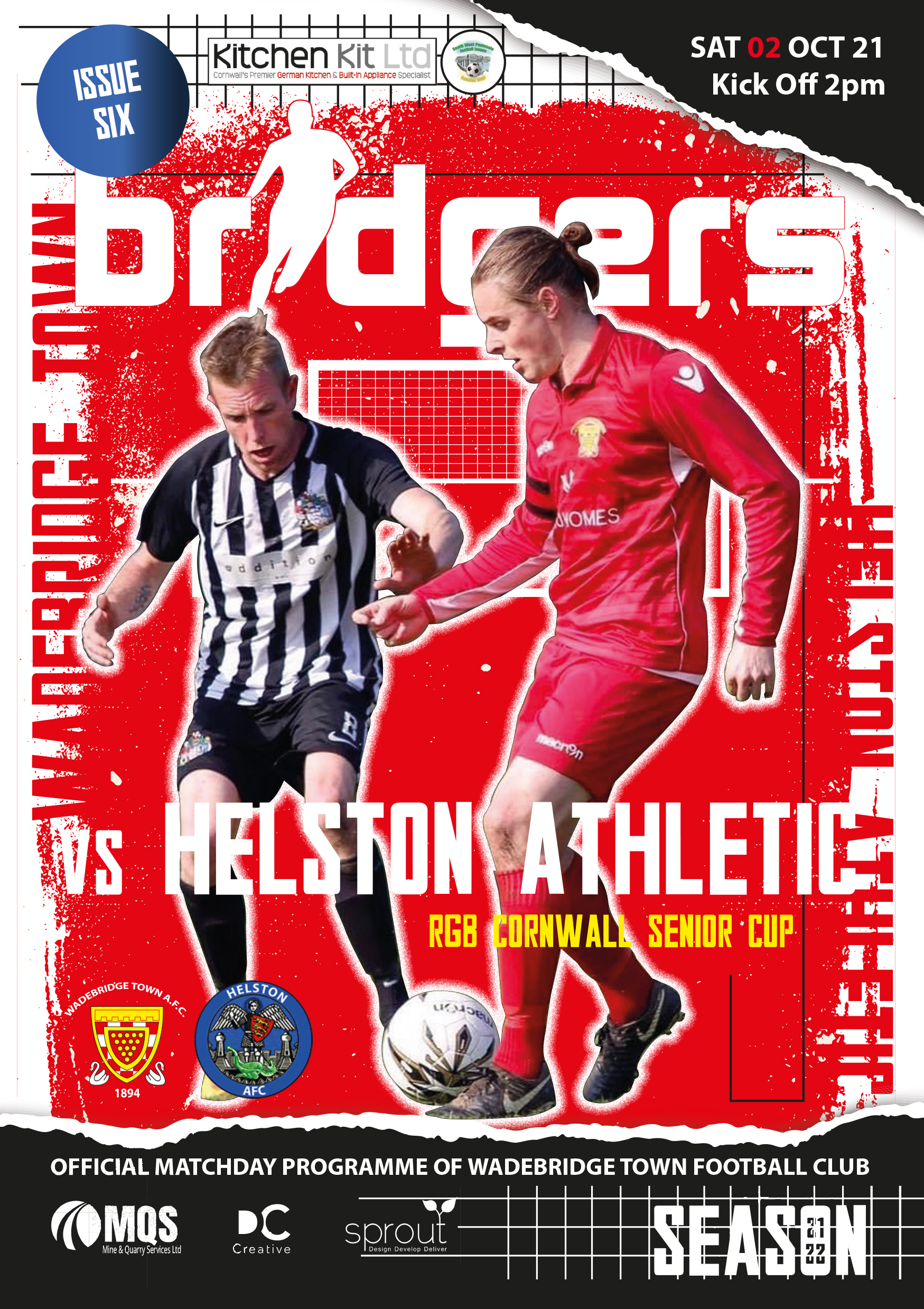 Matchday Programme: Helston Senior Cup Home 2021
