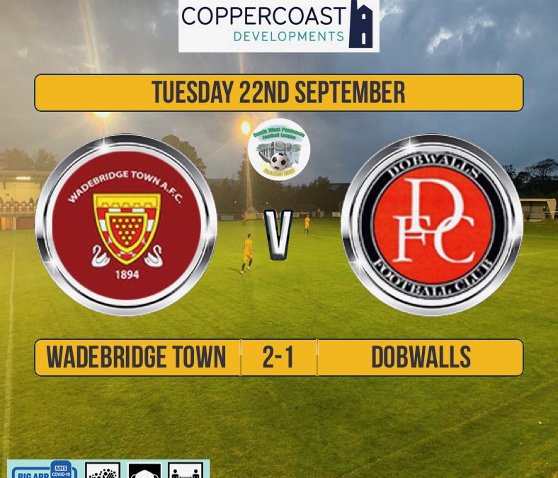Match Report: Wadebridge Town 2 v 1 Dobwalls