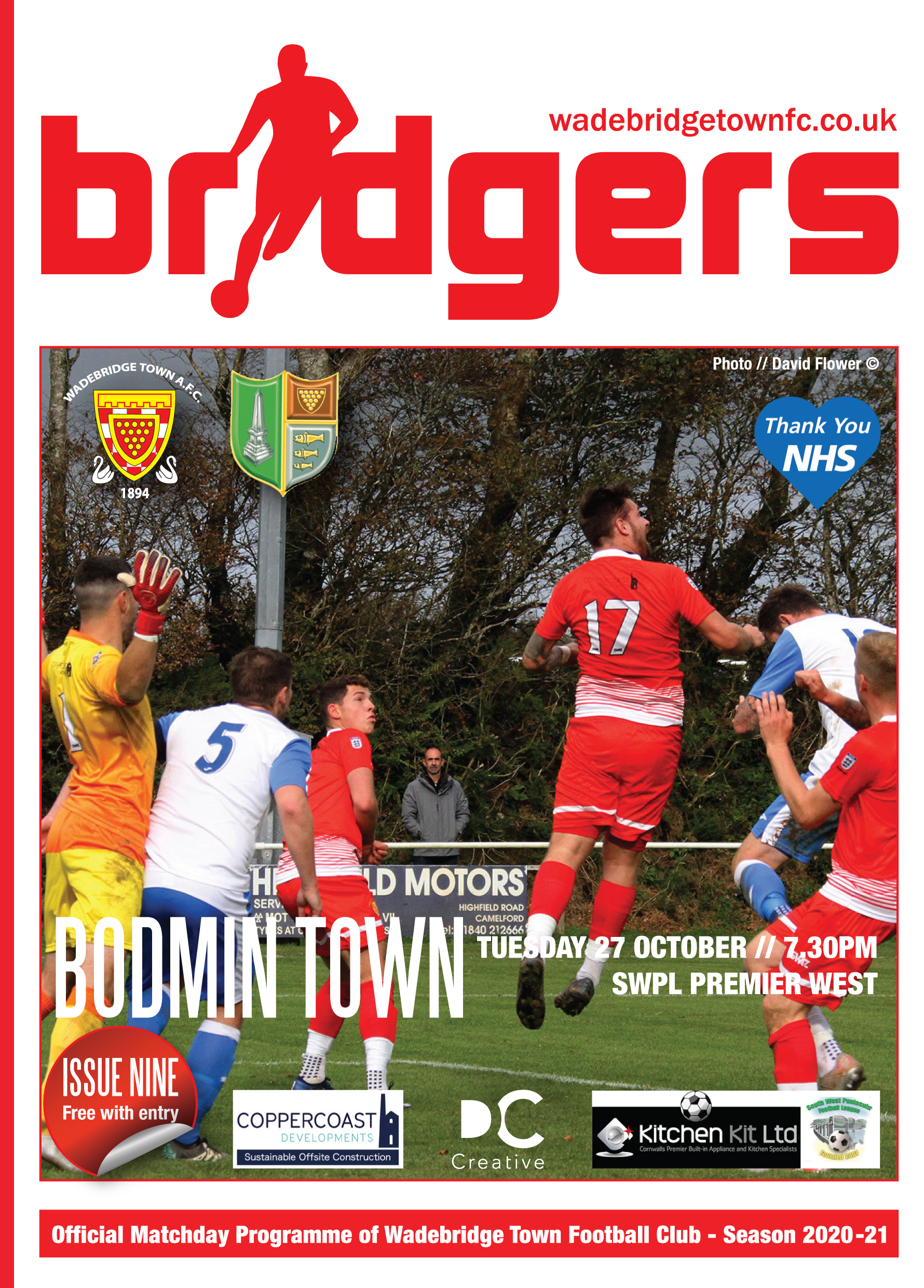 Bridgers Front Cover Bodmin 2020-21