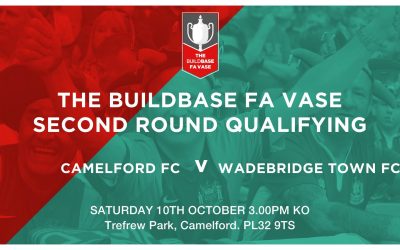 Match Report: FA Vase 2nd Qualifying Round – Camelford 0 v 0 Wadebridge Town (lost 6v5 on pens)