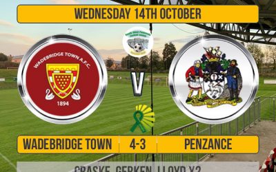 Match Report: Wadebridge Town 4 v 3 Penzance