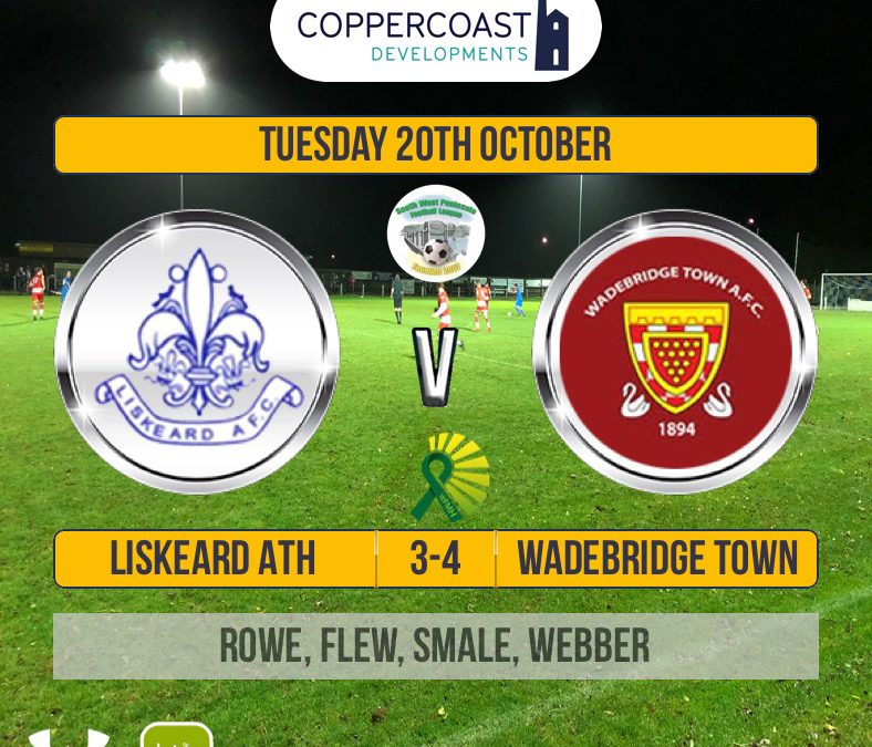 Match Report: Liskeard Athletic 3 v 4 Wadebridge Town
