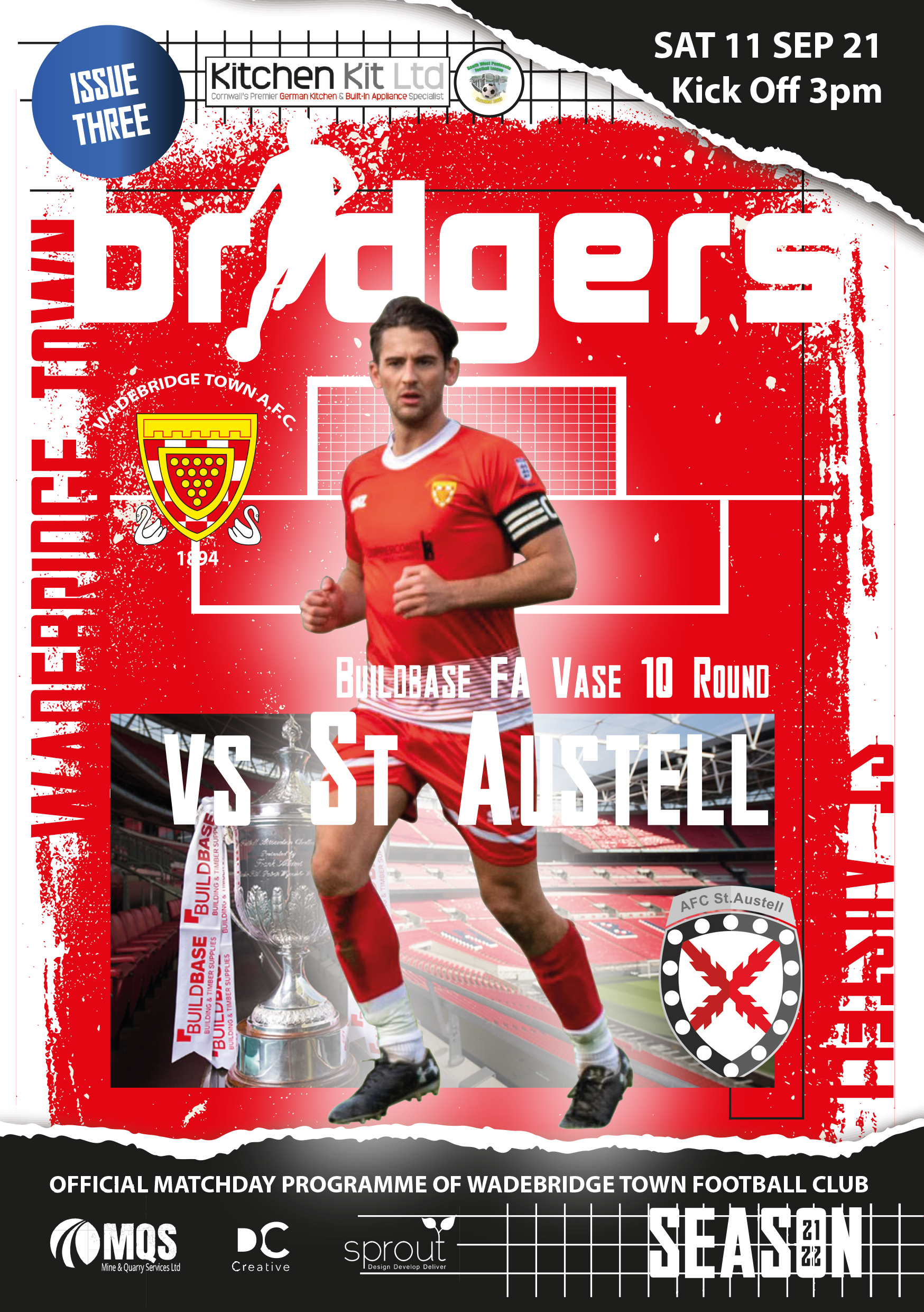 Matchday Programme - FA Vase St Austell Home 2021