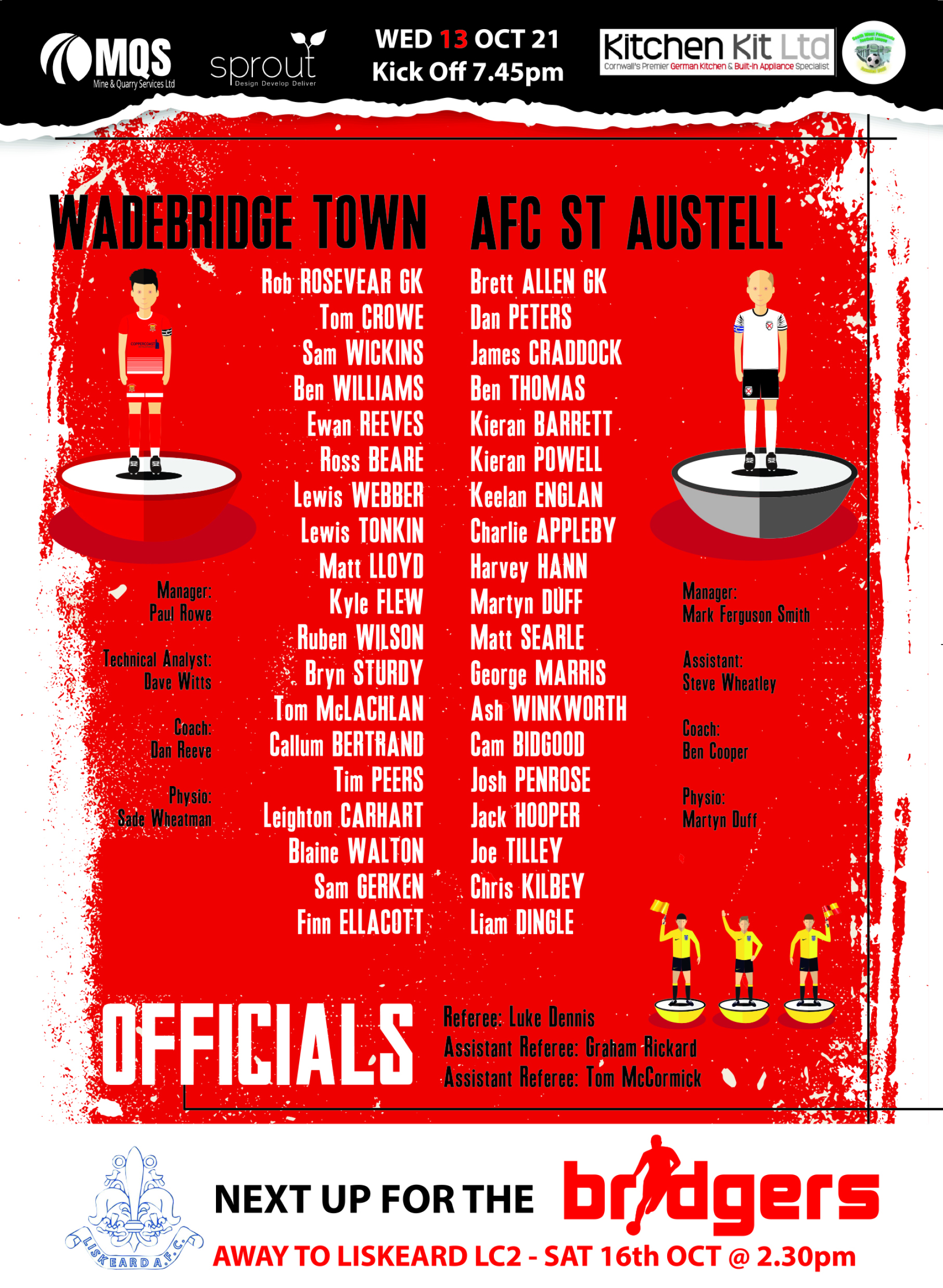 Squads: St Austell Home 2021