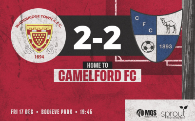 Match Report: Wadebridge Town 2 v 2 Camelford
