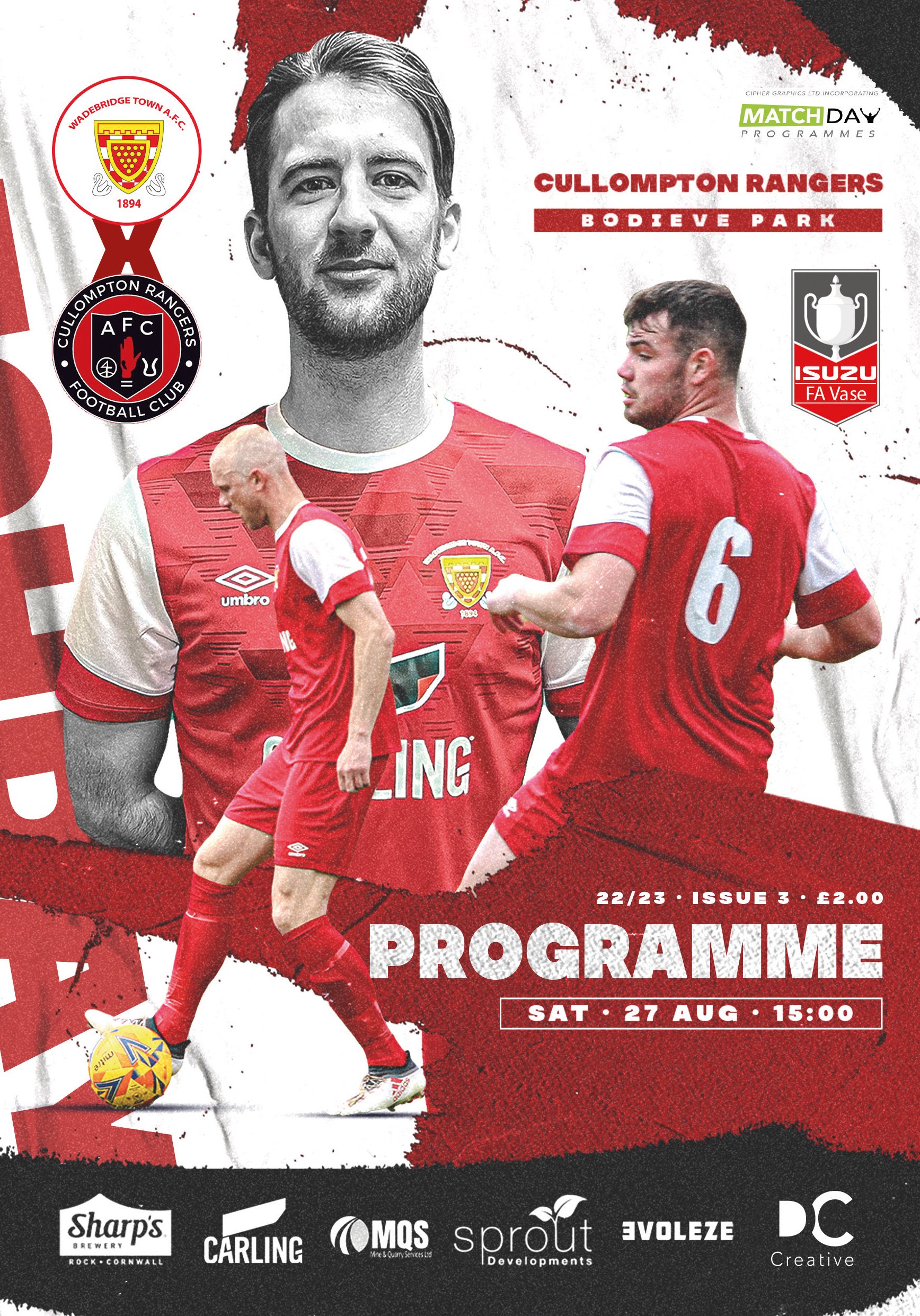 Matchday Programme: Cullompton home in Vase