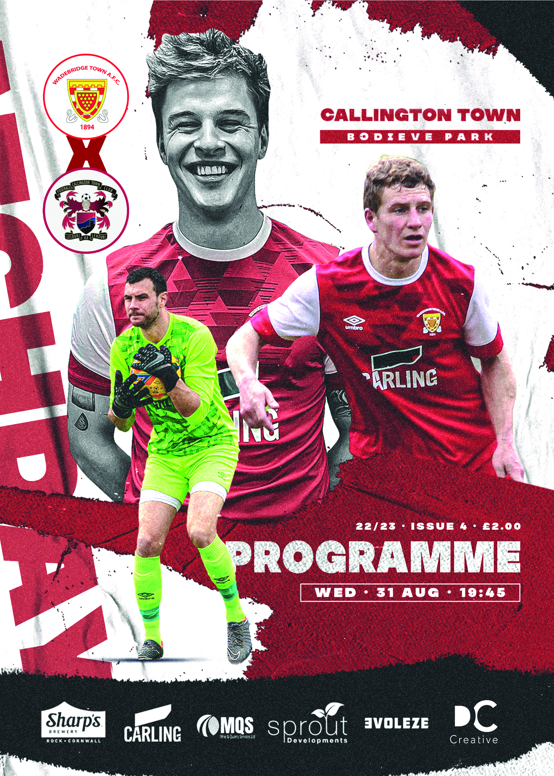 Matchday Programme: Callington Home 2022