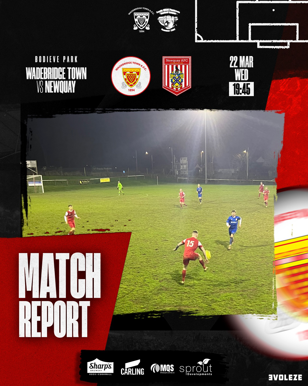 Match Report: Wadebridge Town 4 v 2 Newquay
