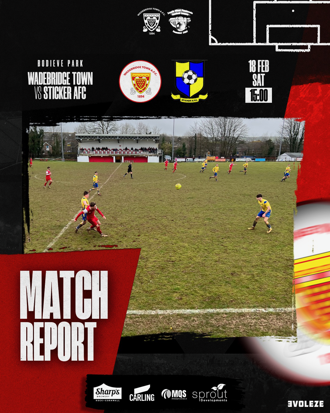 Match Report: Wadebridge Town 7 v 1 Sticker