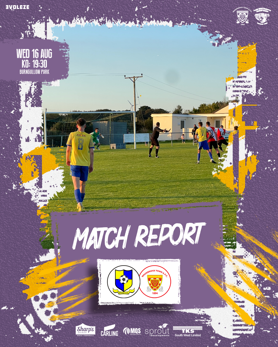 Match Report: Sticker 0 v 1 Wadebridge Town