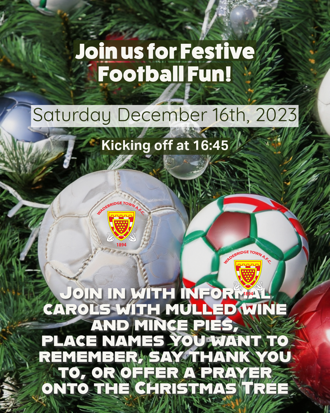 Festive Footy Event